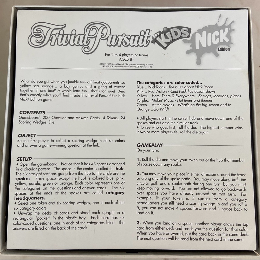 Trivial Pursuit for Kids Nick Edition - Picture 4 of 9